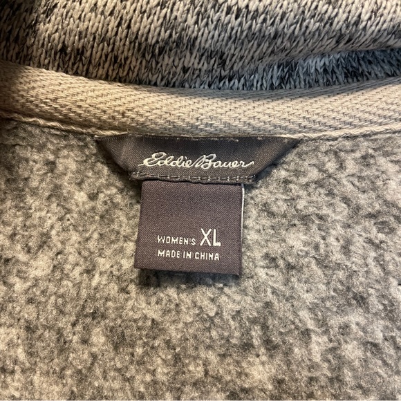 Eddie Bauer - Heather Grey Fleece Pullover - Picture 9 of 13